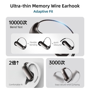 Casque de traduction intelligent IA Bluetooth avec longue autonomie, indicateur LED, écouteurs de traduction à suspension auriculaire pour <span class=keywords><strong>iPhone</strong></span> - Product Image 5