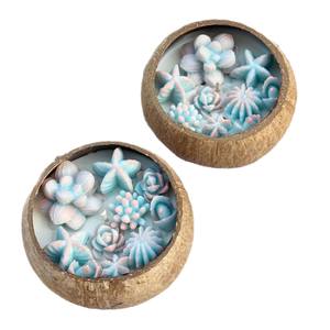 Velas Aromáticas Orgánicas LANJO en Forma de Cáscara de Coco para Otoño, Acción de Gracias, Diwali, Fiestas, Bares, Decoración del Hogar en Frascos de Vidrio Hechos a Mano - Product Image 5