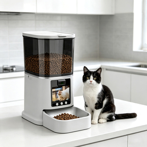 Automatic Pet Feeder With Camera Distributeur Automatique Smart Automatic Pet Feeder Large Capacity Pet Feeder - Product Image 1