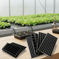 Kit de démarrage de semis avec plateau de propagation réutilisable en PET rectangulaire pour la plantation et le jardinage