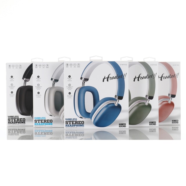Built-in Microphone FM SD Card Men Women  Over Ear Wireless Foldable Portable Headset Bluetooth Headphones