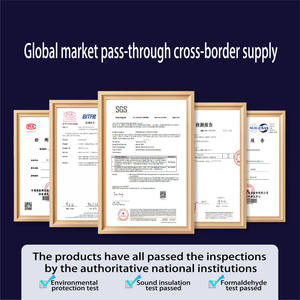 Panneaux acoustiques en fibre de polyester insonorisant Bande de bois Grille Bar TV Fond Mur Isolation Panneau Direct Usine - Product Image 4