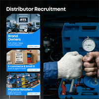 Kit d'outils de compression pour étrier de frein HTL - Réparation de carrosserie automobile et outil manuel universel - Garantie 1 an