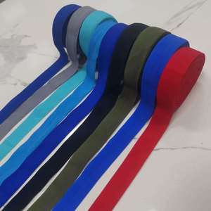 <span class=keywords><strong>Banda</strong></span> Elástica de Nailon de 2 cm de Color Sólido con Borde Plegable para Puños de Chaqueta y Bandas de Manga, para Prendas con Protección Solar - Product Image 3
