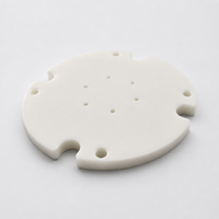 Pièces industrielles OEM personnalisées usinées CNC de précision en plastique POM blanc et nylon, plaques de montage rondes, disques à bride, rondelles et entretoises
