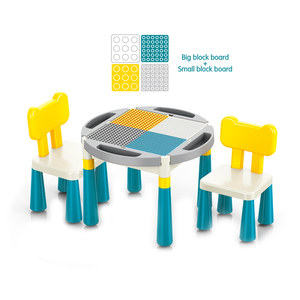 Multifunctionele Montage Voor Kinderen Plastic Eetbureau Bouwstenen Studietafel - Product Image 1