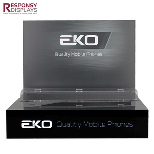 <span class=keywords><strong>Acrylic</strong></span> điện thoại hiển thị đứng cho truy cập hàng đầu rõ ràng Máy tính để bàn giá bền điện thoại thông minh Chủ Cửa hàng bán lẻ hiện đại triển lãm giới thiệu - Product Image 2