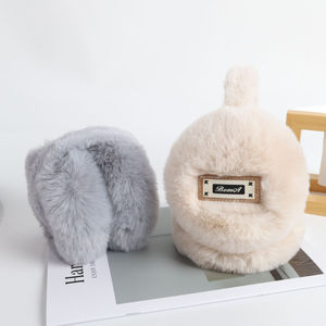 卡通可爱印花保暖耳罩创意防风耳罩加厚羊毛衬里户外防冻耳罩 - Product Image 3