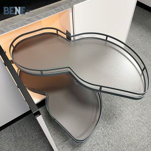 Modern Design Soft Close Revolving <b>Corner</b> <b>Basket</b> Space-Saving Swing Trays Kitchen Cabinet Accessory for Kitchen Storage 16004954 - Product Image 2