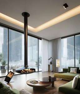 Cheminée suspendue au plafond, foyer intérieur à bioéthanol, chauffage à bioéthanol, vente chaude, fabrication en usine - Product Image 5