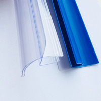 Échantillon gratuit vente en gros Pvc plastique transparent magasin de détail étiquette impressionnante bandes de données porte-étiquette de prix pour étagère de supermarché