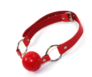 Pu <strong>leather</strong> mouth ball <strong>gag</strong> for adult love game sex toy sm game play CHUNHUI bdsm bondage for sex role and play - Product Image 3