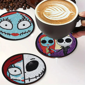 Halloween Kabouter Diamond Painting Onderzetters Diy Kit Plastic Hoge Kwaliteit Huisdecoratie 5d Diamond <span class=keywords><strong>Art</strong></span> - Product Image 4
