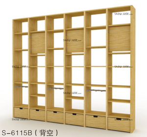 Estante de Exhibición Multifuncional de Madera para Minoristas y Supermercados, Unidad de Estantería Independiente/para Montar en la Pared - Product Image 2
