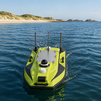 IBoat BSA 6kg USV de relevé ultra-portable 980mm 7m/s 10h BDS RTK ±8mm Sondeur intégré 300m Sonar à ondes millimétriques pour relevé transversal de rivière