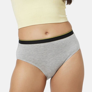Culotte sans couture pour femme, respirante, séchage rapide, sous-vêtements unis de haute qualité, couleur unie, tricotée, écologique et respirante - Product Image 1
