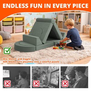 Tenderplay Custom Modular Kids <b>Play</b> Couch <b>Toddler</b> Foam Set for Bedroom This <b>Soft</b> Foam Kids Mini Provides a Comfortable and - Product Image 3