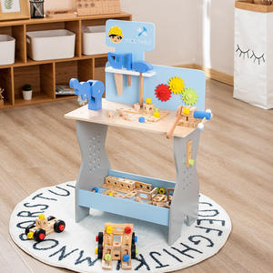 Jeu de table Montessori en <span class=keywords><strong>bois</strong></span> pour bébé, écrou, vis, outil d'établi, activité éducative, jouets d'apprentissage pour enfants - Product Image 3