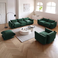 ATUNUS Canapé d'Angle Modulaire Contemporain en Velours, Meuble de Salon au Design Moderne et Unique