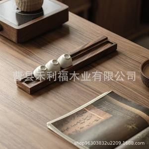 Walnut Wood <b>Tea</b> Tray Solid Wood 1 Layer For Kung Fu <b>Tea</b> <b>Set</b> With Teapot And Cups - Product Image 4