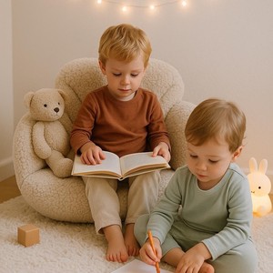 Canapé-lit pour enfants en tissu, mousse éponge à haute élasticité, 1 place avec accoudoirs, pour enfants de 3 ans et plus - Product Image 4