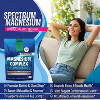 Capsules de magnésium complexe en marque privée OEM, 10-en-1, magnésium élémentaire, complément pour le sommeil, la relaxation musculaire, le soutien du cœur et des os
