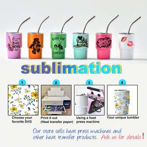 Vaso Térmico Mini de 2oz al por Mayor, Vaso de Chupito en Blanco, Vaso para Coche Personalizable con Tapa, Vaso de Vino Aislado - Product Image 4