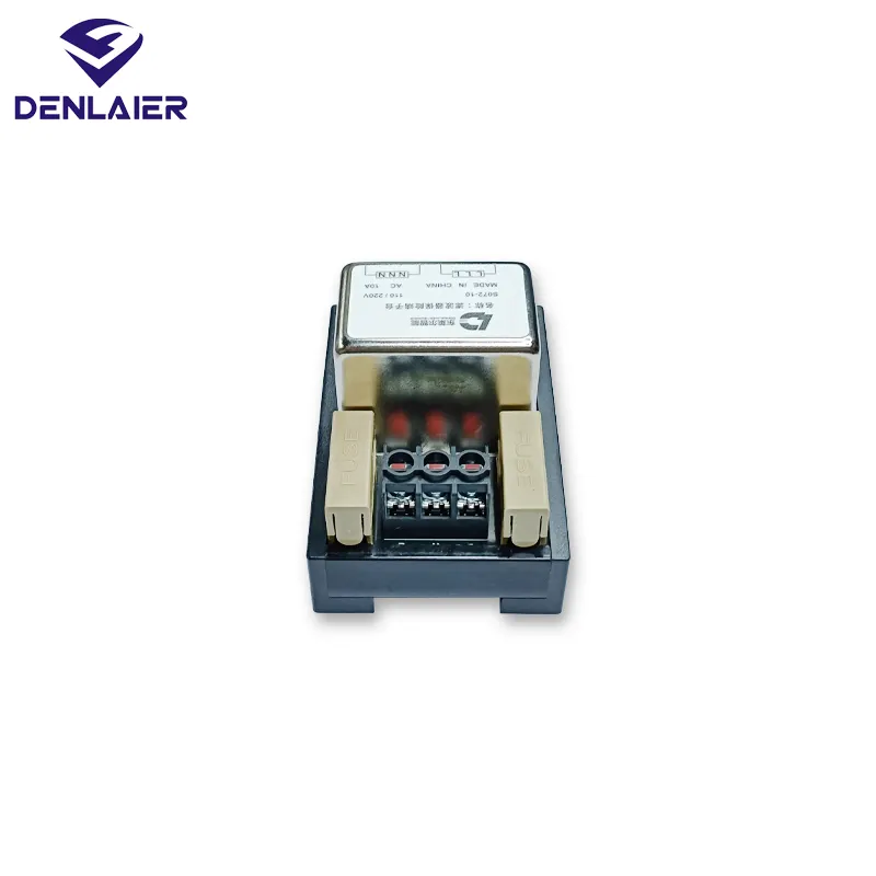 DENLAIER Filter fuse terminal block S072-10 AC power filter 220V 10A wiring terminal block