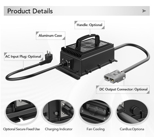 Cargador de Batería Integrado Automotriz de 1200W, Impermeable IP67, OTP, 48V 24V/36V/12V/48V/60V/72V - Product Image 5