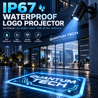 Projecteur de logo étanche IP67, lumière LED Gobo personnalisée pour l'extérieur, pour la publicité murale et au sol des magasins, des commerces et des entreprises, affichage de la marque, vente au détail