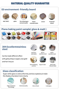 ตู้โชว์เครื่องประดับแก้วแบบกำหนดเองไฟ LED การออกแบบสำหรับโชว์รูมเครื่องประดับขายส่งตู้โชว์เครื่องประดับ - Product Image 6