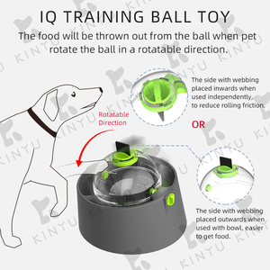 KINYU 2022 yeni İşlevli IQ eğitim Pet yavaş besleyici topu kase köpek bulmaca oyuncak zenginleştirme - Product Image 2