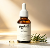 Huile Capillaire Naturelle Anti-Chute de Cheveux, Traitement du Cuir Chevelu à Base de Peptides Végétaux Biologiques, Bloqueur de DHT, Professionnel