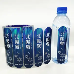 Custom Double Sides Flexo Printing Private Bottled Aqua Rose Water Label Self Adhesive Sticker Fasson Label Sticker