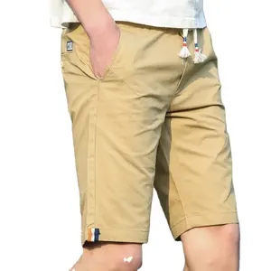 Yaz şort erkekler klasik şort büyük boy gençlik ince rahat kısa pantolon katı elastik bel gevşek spor yürüyüş vücut geliştirme