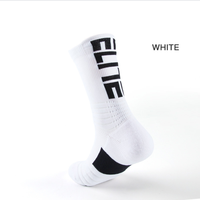 Chaussettes de Sport Athlétiques à Amorti Performance et Fond en Éponge Super Élite pour Basket-ball, Mi-Mollet pour Hommes et Femmes