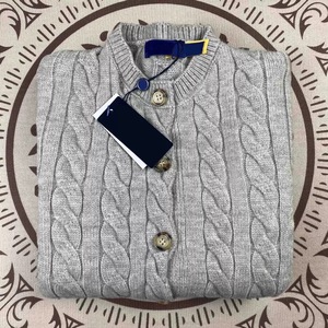 Suéter Holgado de Manga Larga con Cuello en V Antiarrugas de Alta Calidad para <span class=keywords><strong>Mujer</strong></span>, Estilo Casual, Cárdigan Acrílico de Invierno, Tejido Tipo <span class=keywords><strong>Ralph</strong></span> <span class=keywords><strong>Lauren</strong></span> - Product Image 5