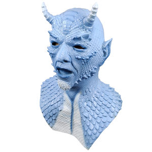 Máscara Facial Completa de <span class=keywords><strong>Diablo</strong></span>, Señor de los Horrores, Demonio Azul, Guantes de Látex de Belial, Divertidos y Aterradoras para Navidad, <span class=keywords><strong>Halloween</strong></span>, Carnaval y Fiestas - Product Image 2