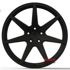 Jantes en alliage d'aluminium forgé personnalisées à 6 branches 21x9 21x10.5 CB66.9 Noir satiné ou pour <span class=keywords><strong>Corvette</strong></span> C8 C7 C6 C4 <span class=keywords><strong>Chevrolet</strong></span> Camaro SS ZL1 - Product Image 4