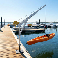 Hochfester Einarm-400kg-Rettungsbootlifter Mini-Davit-Kran für Fischerboote, Yachten, Superyachten, Segelboote und Schnellboote