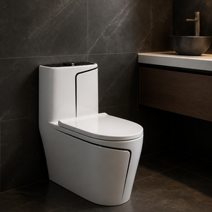 WC in Ceramica Sifonica Colorata Stile Europeo di Lusso Leggero per Bagno Moderno - Product Image 2