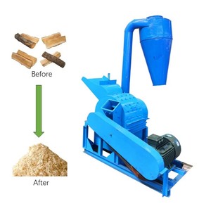 Petite déchiqueteuse de bois mobile diesel Déchiqueteuse Machines de découpe Moulin à bois Concassage de granulés de sciure de bois - Product Image 1