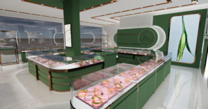 Luxuriöse Maßgefertigte 3D-Design Schmuckvitrine mit <span class=keywords><strong>LED</strong></span>-Beleuchtung Möbel-<span class=keywords><strong>Display</strong></span> für Juweliergeschäfte im Angebot - Product Image 6