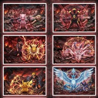 Cartes de collection de haute qualité Eif Baby Character Japanese Blind Box Gift Pokemoned Acrylic Art Board Booster Box Board Game