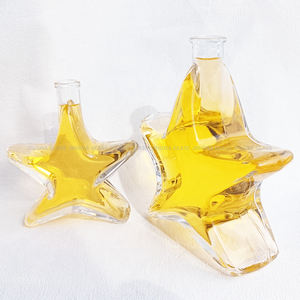 Bouteille à liqueur en <span class=keywords><strong>verre</strong></span> étoilé réutilisable personnalisée de 200 ml et 500 ml avec bouchon en liège, bouteille en <span class=keywords><strong>verre</strong></span> transparente pour whisky, vodka, gin, <span class=keywords><strong>rhum</strong></span> - Product Image 6