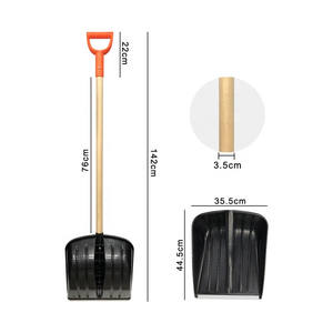 Farm Gereedschap Tuin Schop Plastic Sneeuw Schop Met D Grip Handvat - Product Image 5