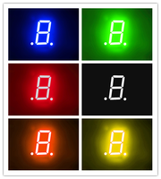 Affichage numérique LED à 7 segments de 0,8 pouce (20,4 mm) pour affiche numérique, SDK, couleur rouge, broches gauche et droite avec 2 points