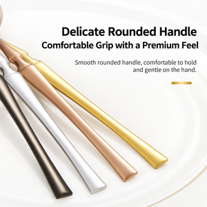 European Stainless Steel Cutlery <b>Set</b> Gold Silver Western <b>Steak</b> <b>Knife</b> Dishwasher Safe Metal Silverware for Wedding Event Gifts - Product Image 4