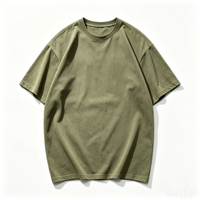 T-shirt uni à col rond, coupe classique, épaules tombantes, 100% coton, décontracté, imprimé personnalisé, manches courtes pour homme, écologique