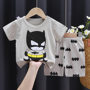 2021 nuovi pantaloncini a maniche corte per bambini estivi set T-shirt in cotone uomo e donna bambino bambini piccoli e medi - Product Image 2